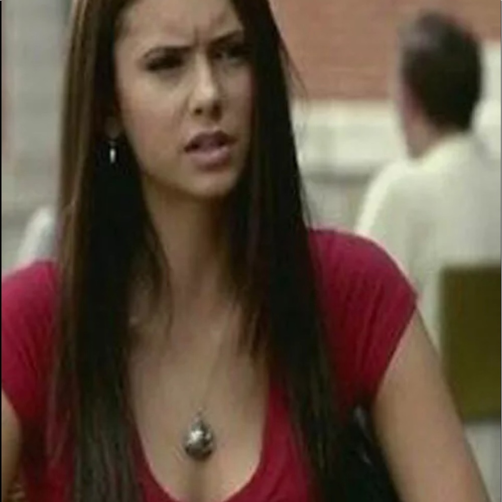 ASO Elena Gilbert Ambiance Apparel Red V-Neck (M)